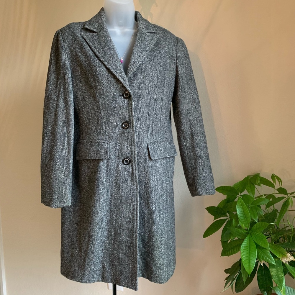 New Mode Grey Trench Coat L
